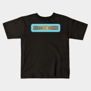 Skate is Greater Than Work Design Kids T-Shirt